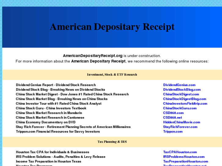 www.americandepositaryreceipt.org