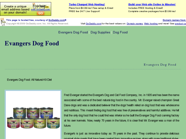 www.evangersdogfood.org