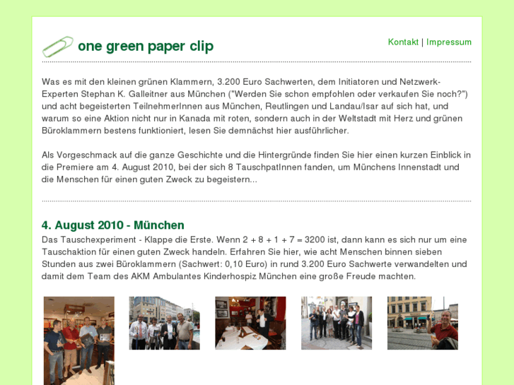 www.onegreenpaperclip.com