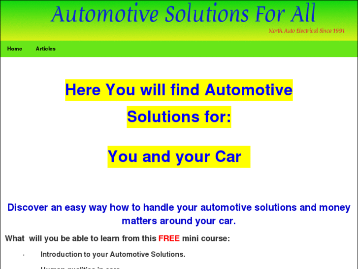www.automotivesolutionsforall.com