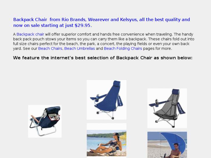 www.backpackchairs.org