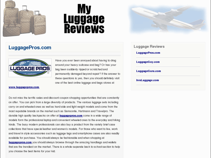 www.myluggagereviews.info