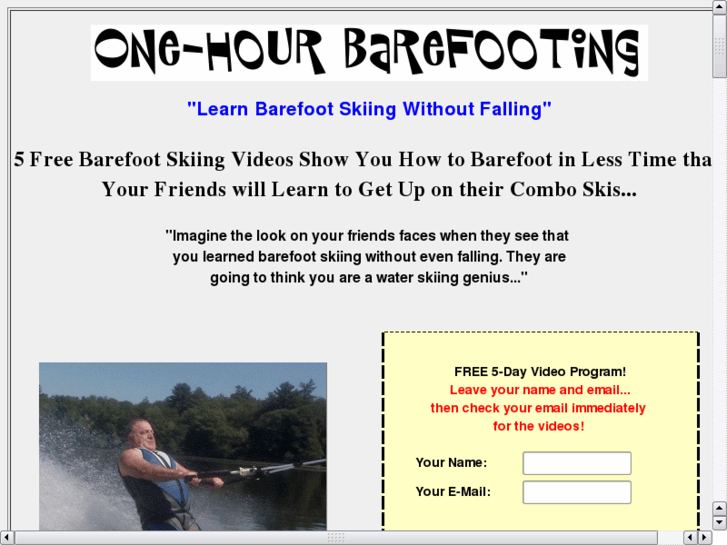 www.1hourbarefooting.com