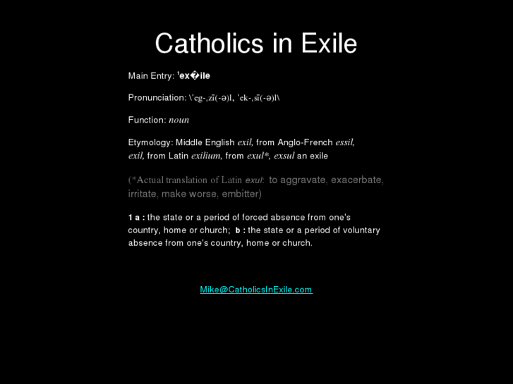 www.catholicsinexile.com