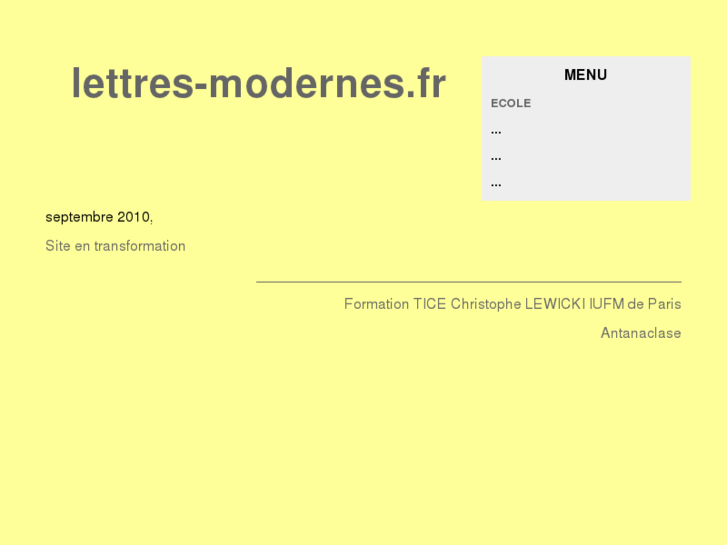 www.lettres-modernes.fr