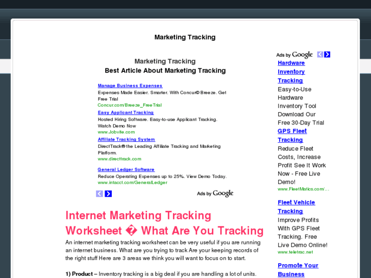 www.marketingtracking.net