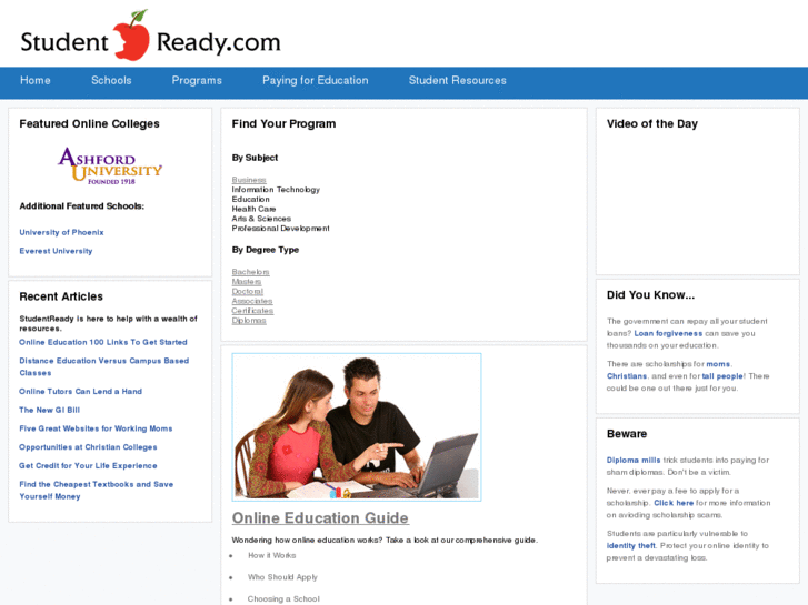 www.studentready.com