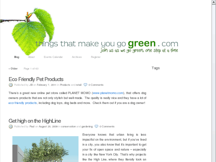 www.thingsthatmakeyougogreen.com