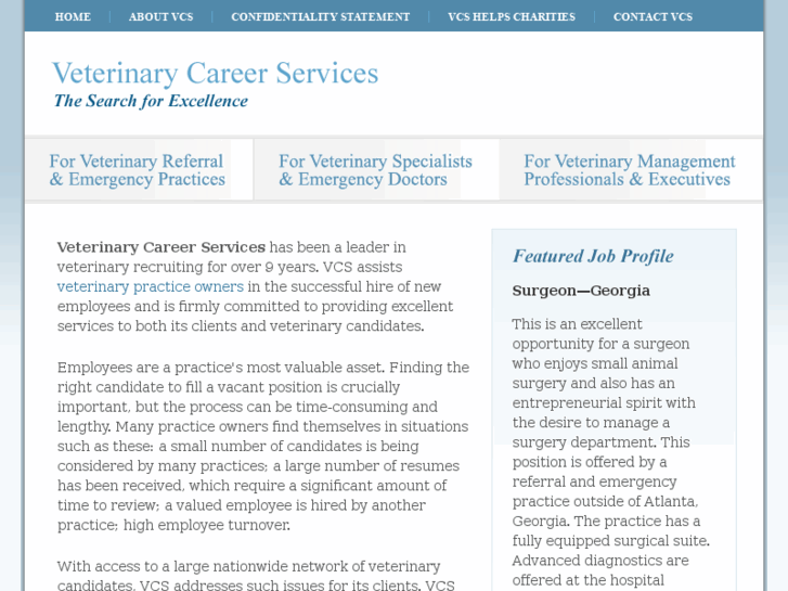 www.vetcareerservices.com