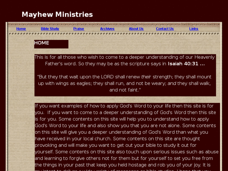 www.mayhewministries.com