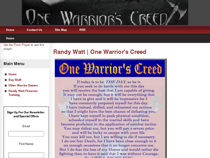 www.onewarriorscreed.com