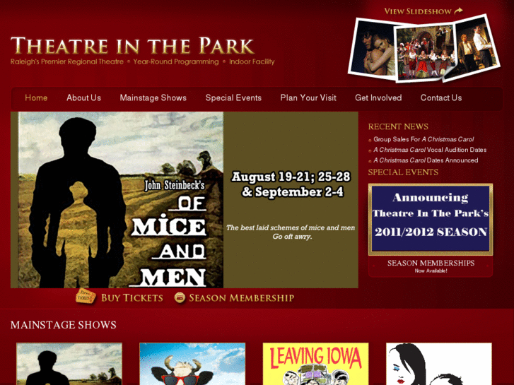 www.theatreinthepark.com