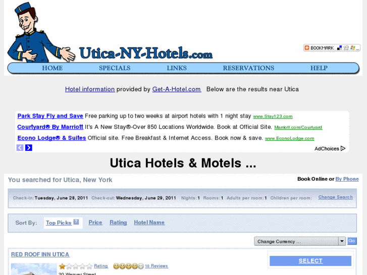 www.utica-ny-hotels.com