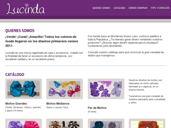 www.accesorioslucinda.com