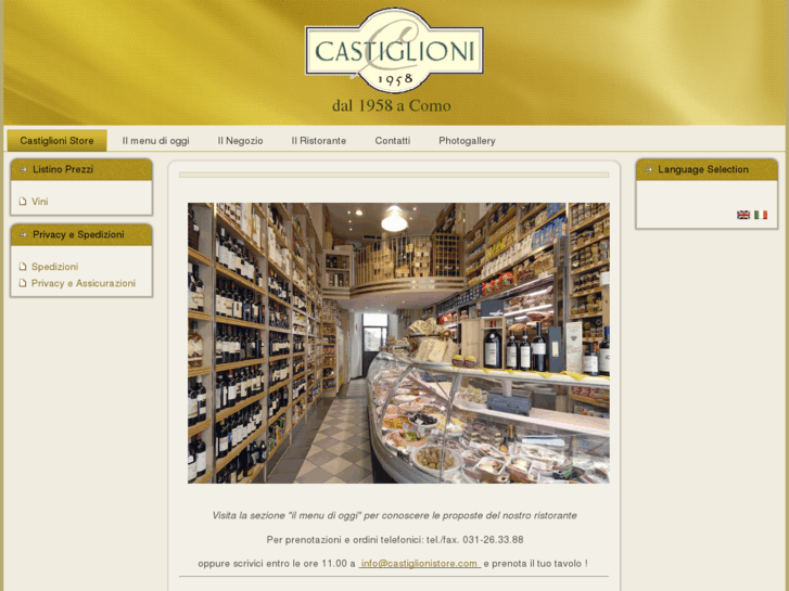 www.castiglionistore.com