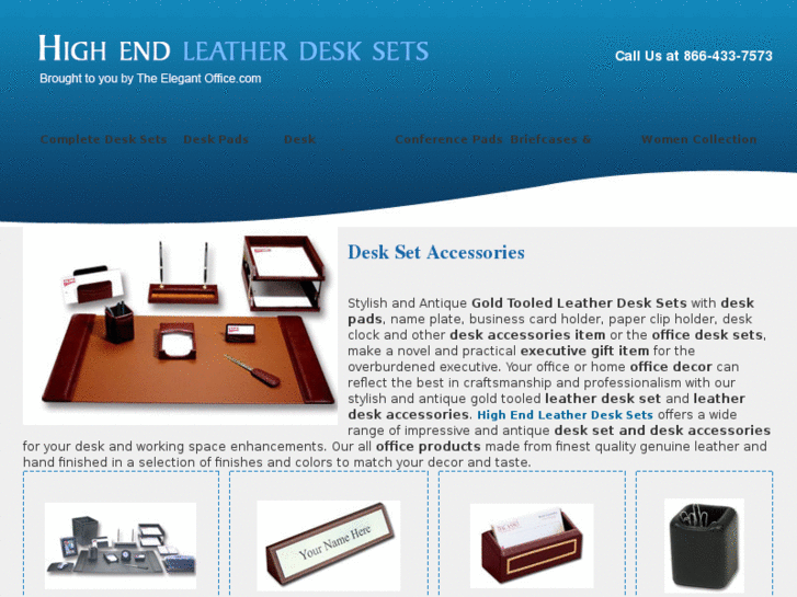 www.highendleatherdesksets.com