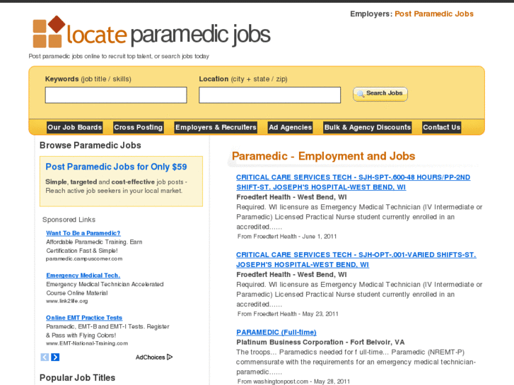 www.locateparamedicjobs.com