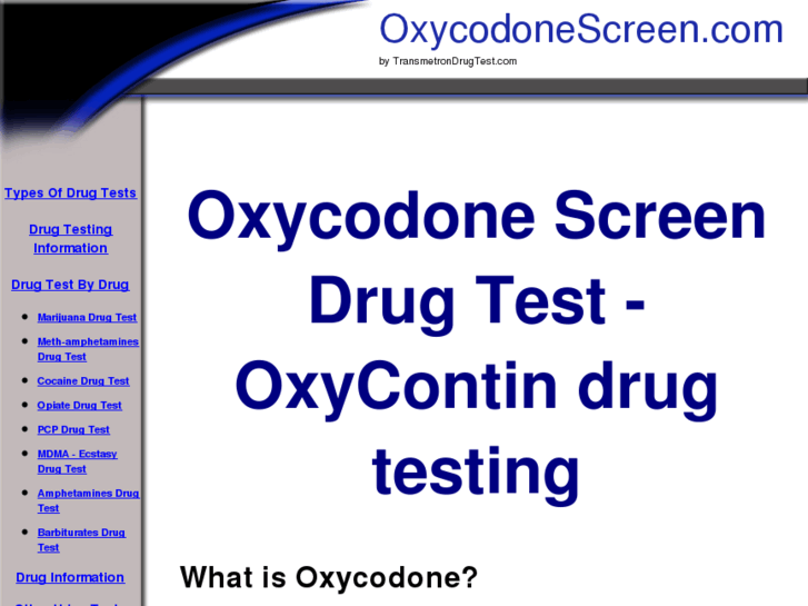 www.oxycodonescreen.com