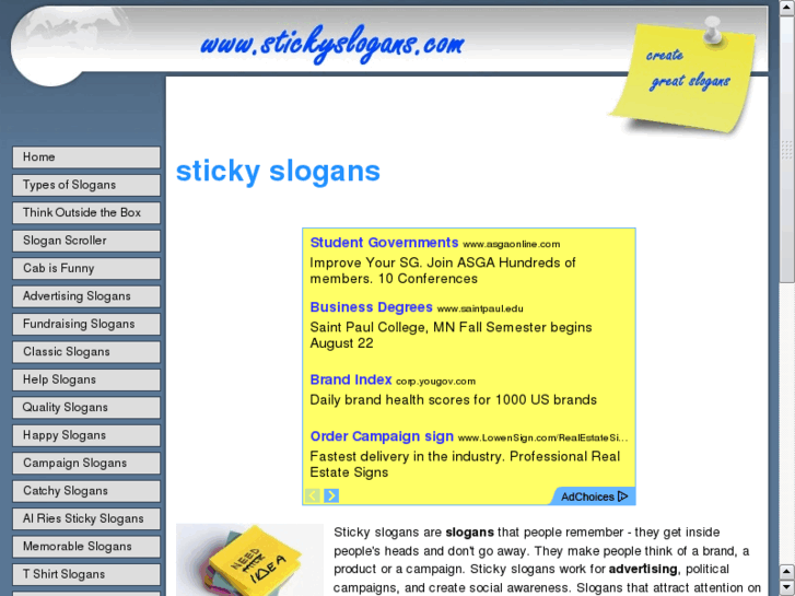 www.stickyslogans.net