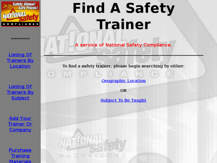 www.findasafetytrainer.com