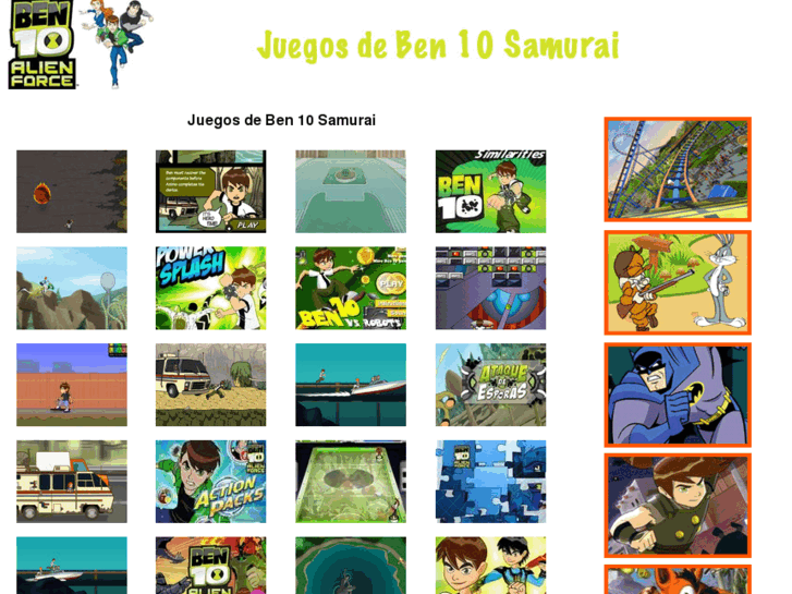 www.juegosdeben10samurai.com