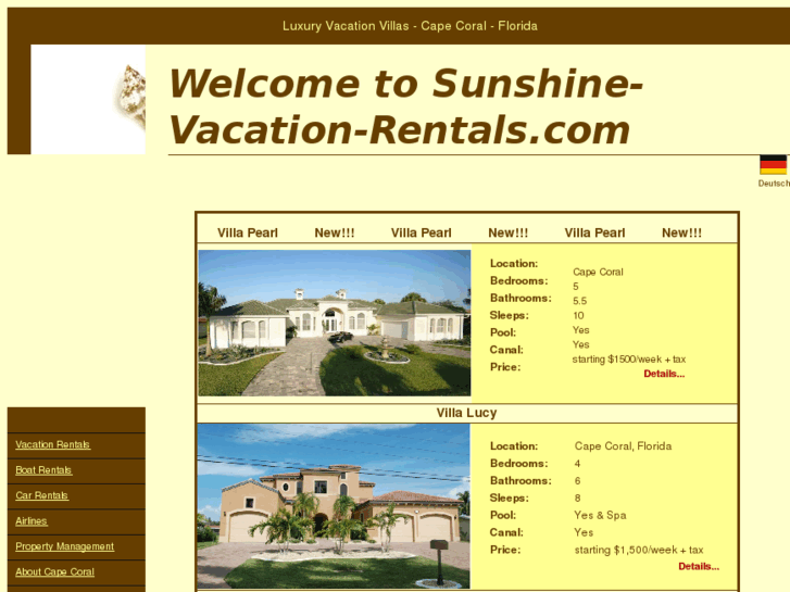 www.sunshine-vacation-rentals.com