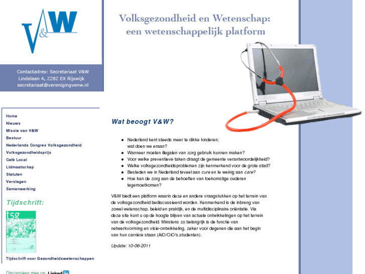 www.verenigingvenw.nl