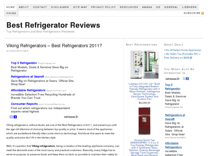 www.bestrefrigeratorreviews.net