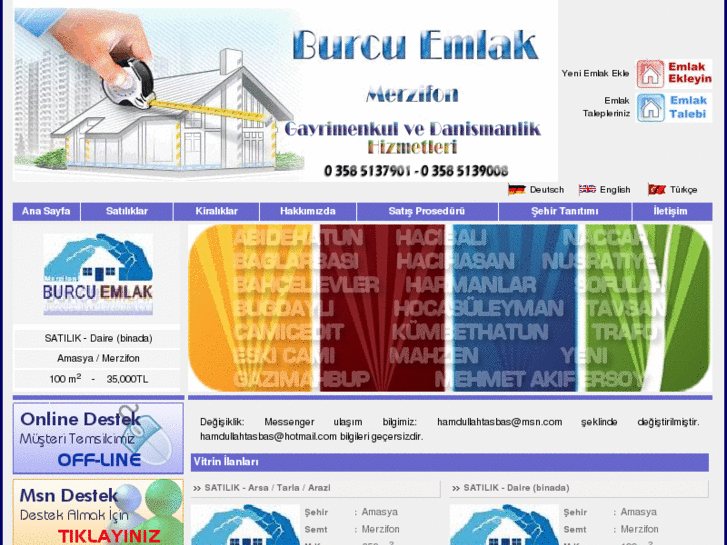 www.burcuemlakmerzifon.com