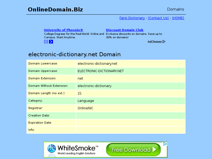 www.electronic-dictionary.net