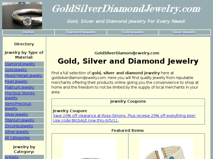 www.goldsilverdiamondjewelry.com