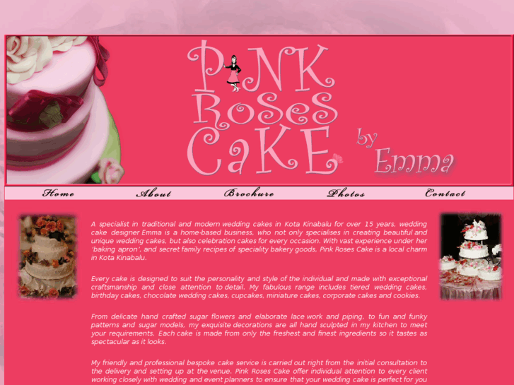 www.pinkrosescake.com