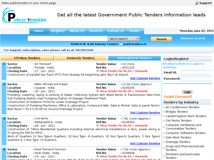 www.publictenders.in