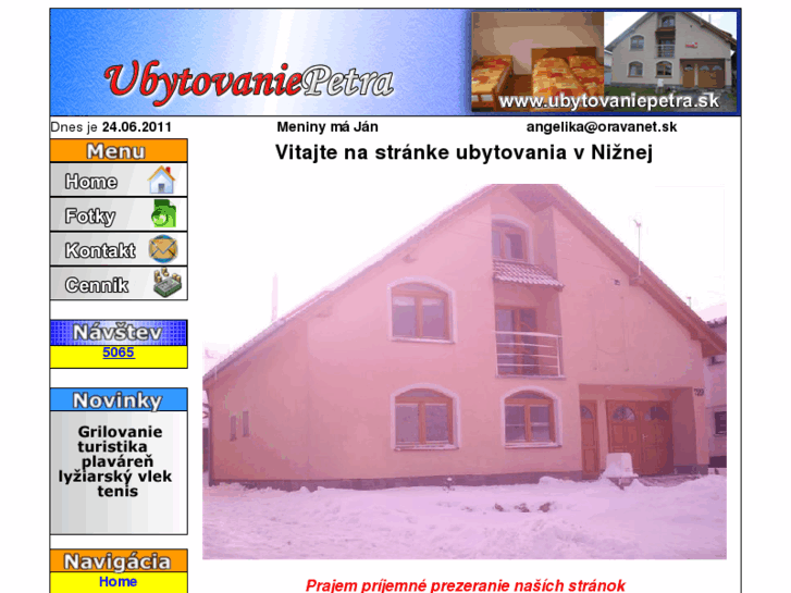 www.ubytovaniepetra.sk