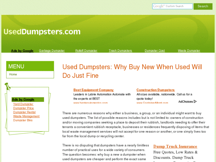 www.useddumpsters.com