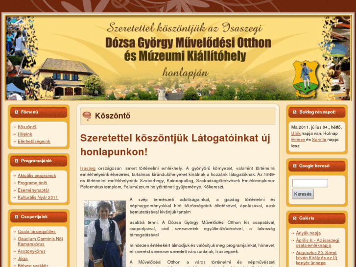 www.isaszegmuvotthon.hu