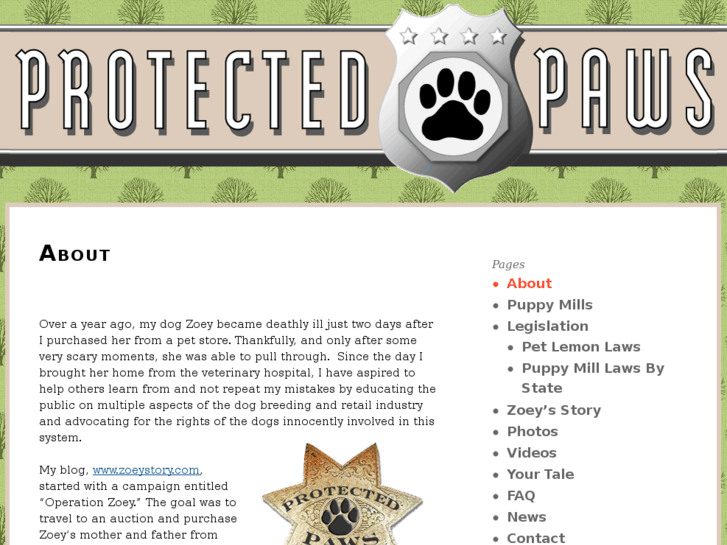 www.protectedpaws.org
