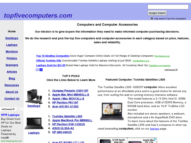 www.topfivecomputers.com