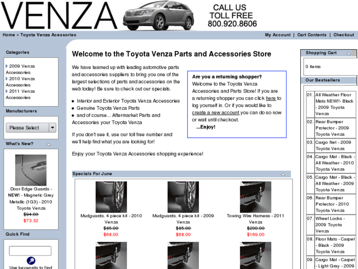 www.venzapartsstore.com