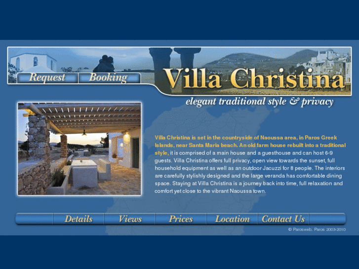 www.villachristinaparos.com