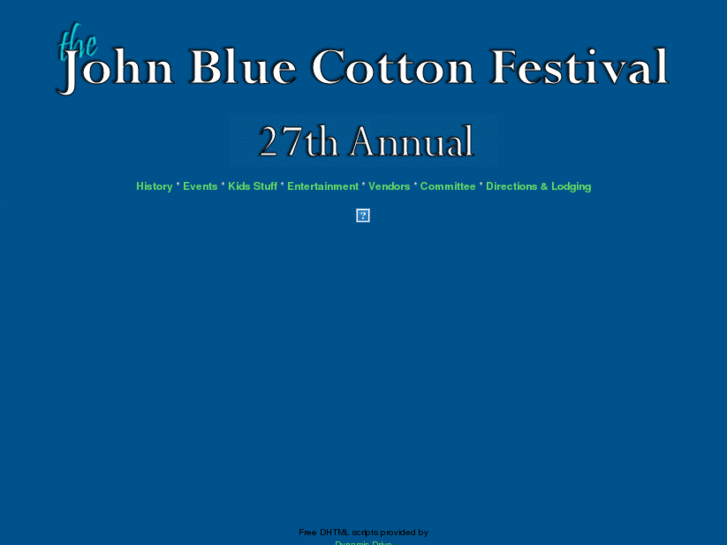 www.johnbluecottonfestival.com