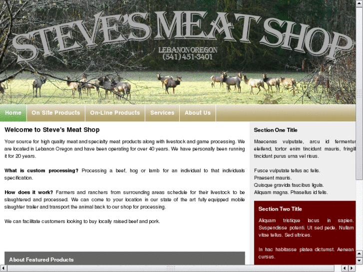 www.steves-meat-shop.com