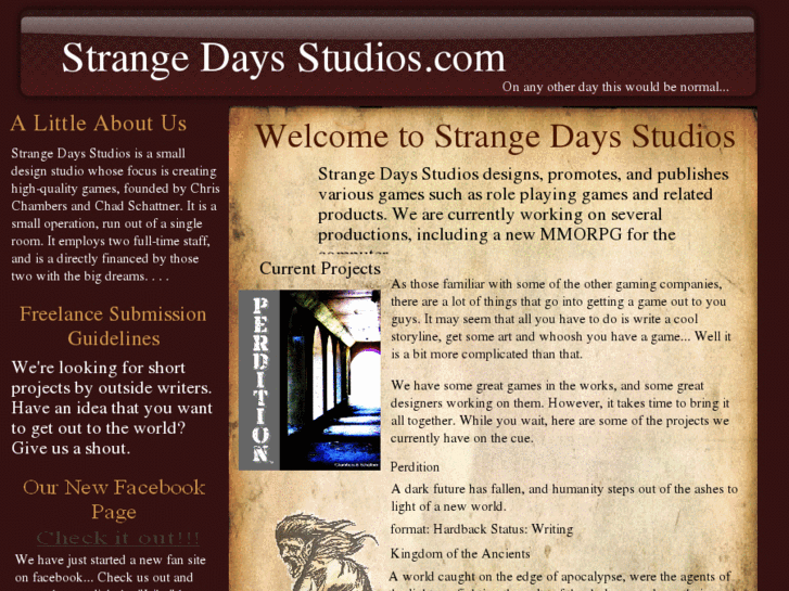 www.strangedaysstudios.com