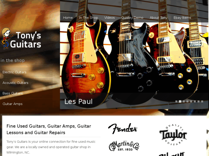 www.tonysguitarsnc.com