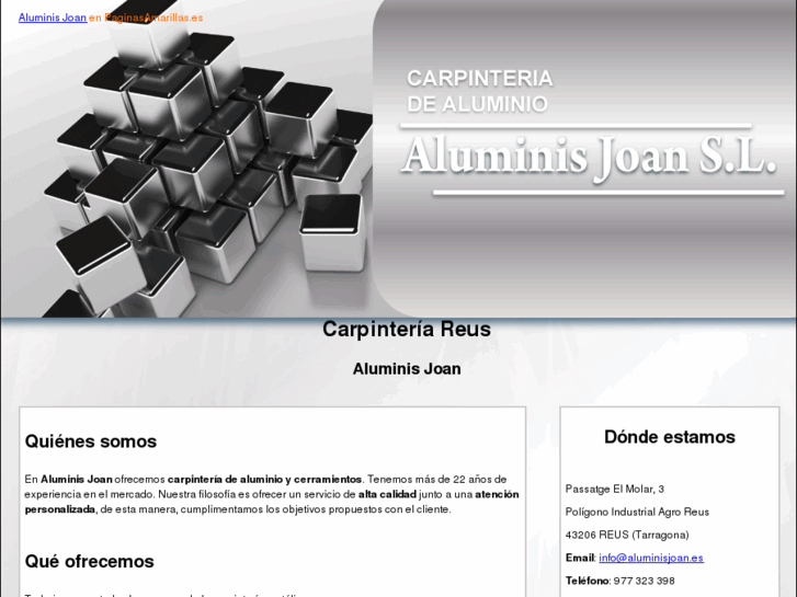 www.aluminisjoan.es