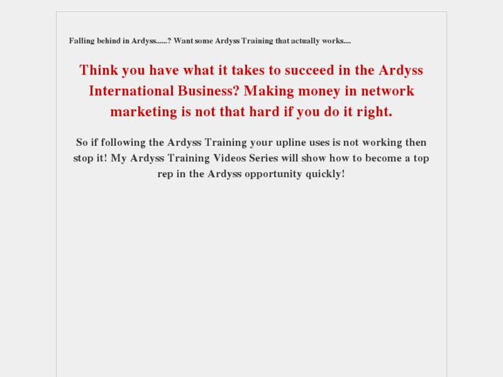 www.ardyssleadsystem.com