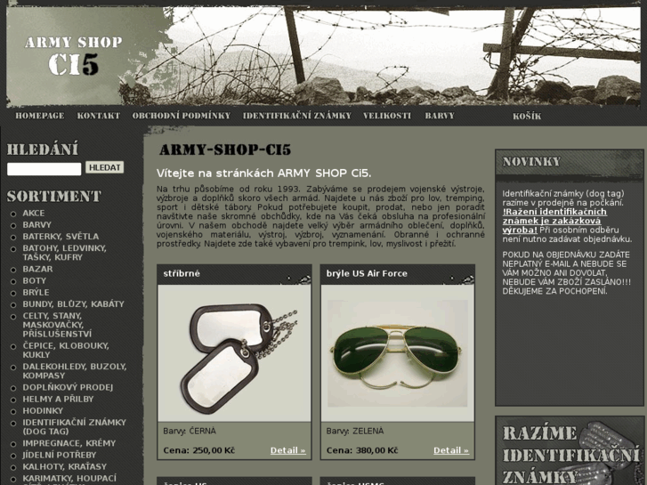 www.army-shop-ci5.cz