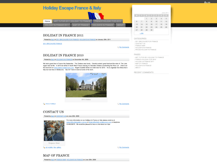 www.holidayescapefrance.com