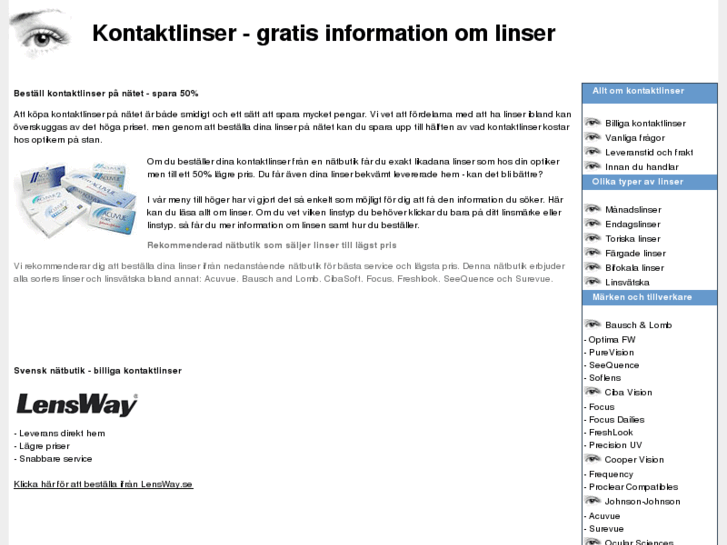 www.linser-kontaktlinser.se