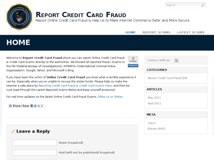 www.reportcreditcardfraud.org